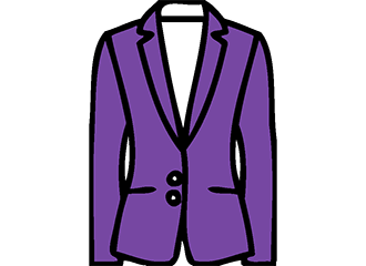 paarse blazer dames