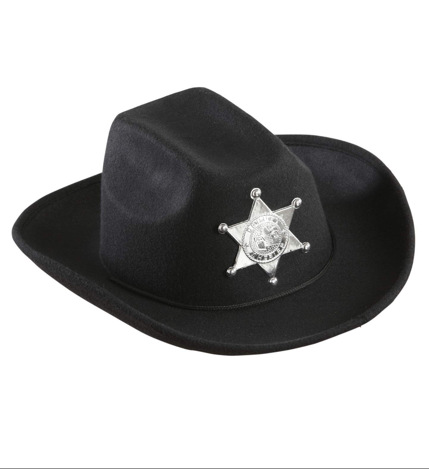 Cowboyhoed Zwart Met Sheriff Ster Kind