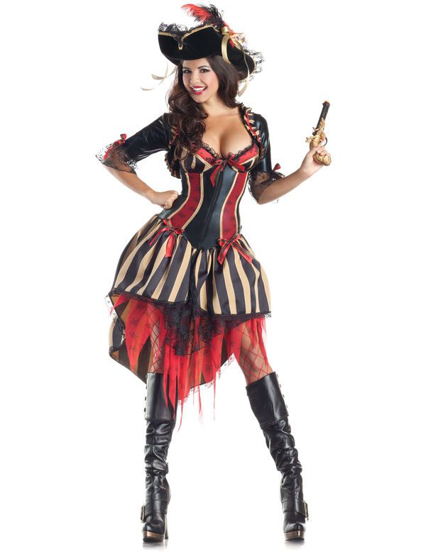 Pirate Kostuum (Body Shaper) Vrouw