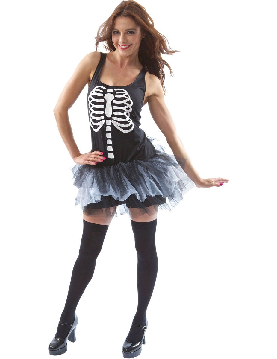 Skelet Tutu Halloween Jurk Vrouw