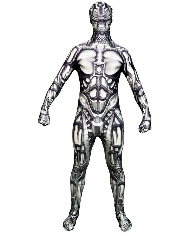 Android Robot Morphsuit Man Kostuum