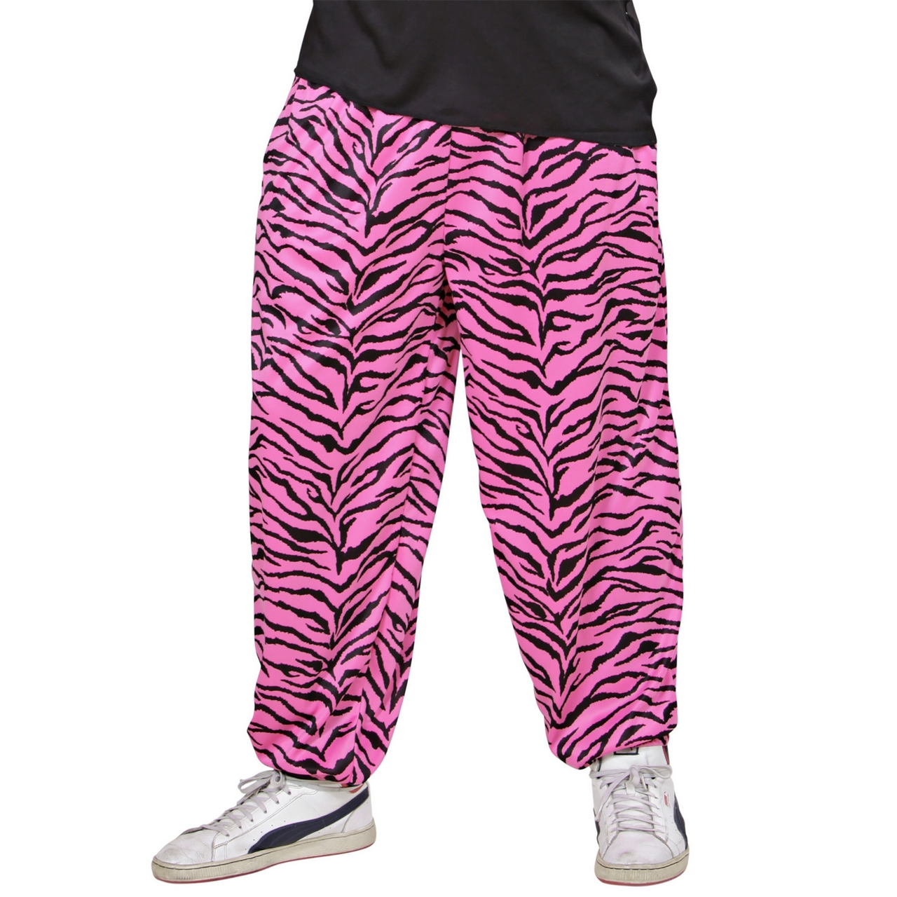 Baggy Broek 80s Zebra Roze Man