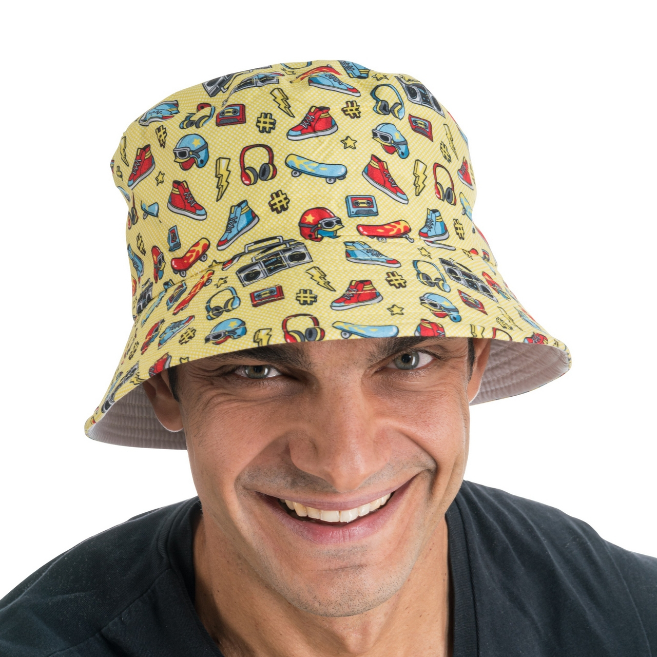 Jaren 90 Bucket Hat Geelcool