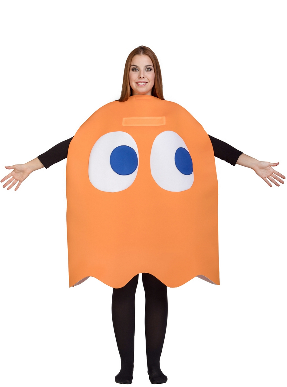 Clyde Orange Ghost Costume Pacman Kostuum