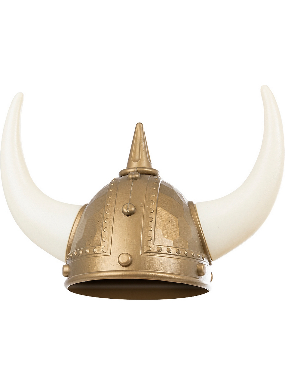 Viking Helm Met Hoorns Goud