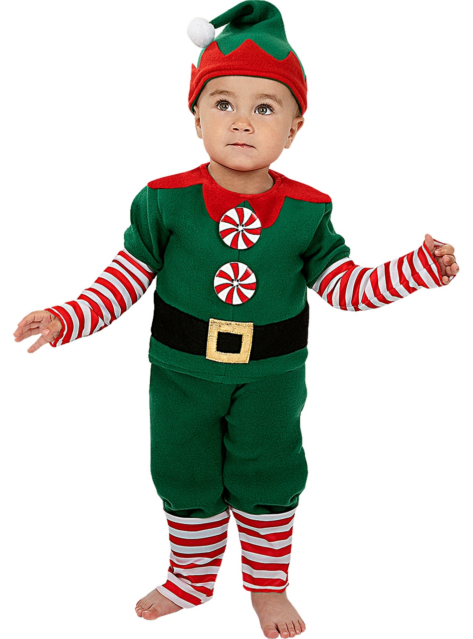 Baby Xmas Elf Kind Kostuum