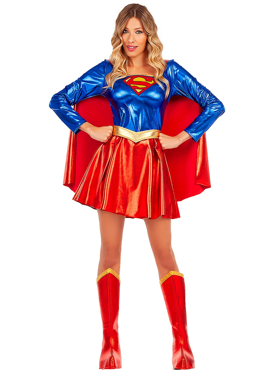 Shiny Supergirl Saves The World Vrouw Kostuum