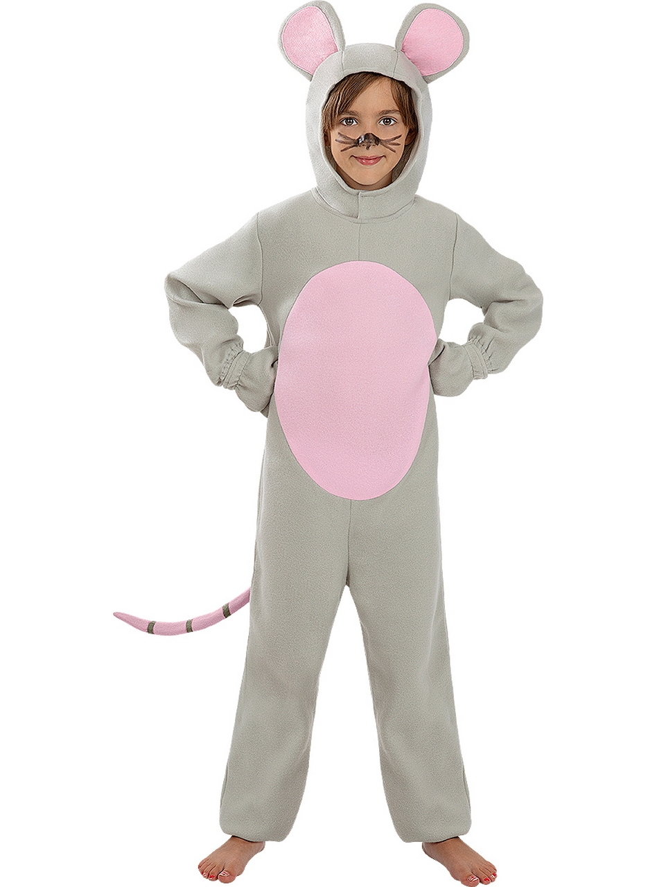 Grijze Muis In Het Huis Onesie Kind Kostuum