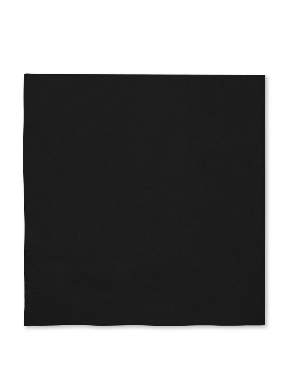 Servetten Back To Black 16 Stuks 33x33 Centimeter