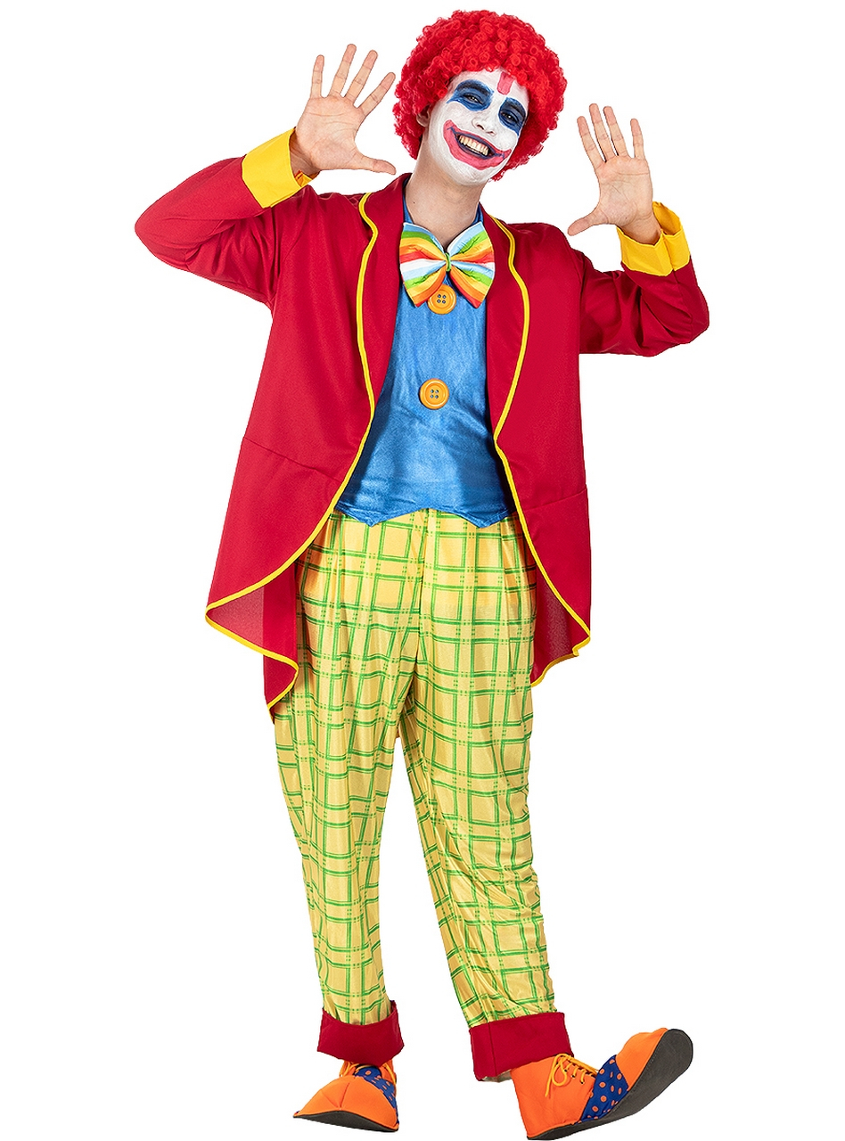 Rode Krullen Pruik Grappige Clown