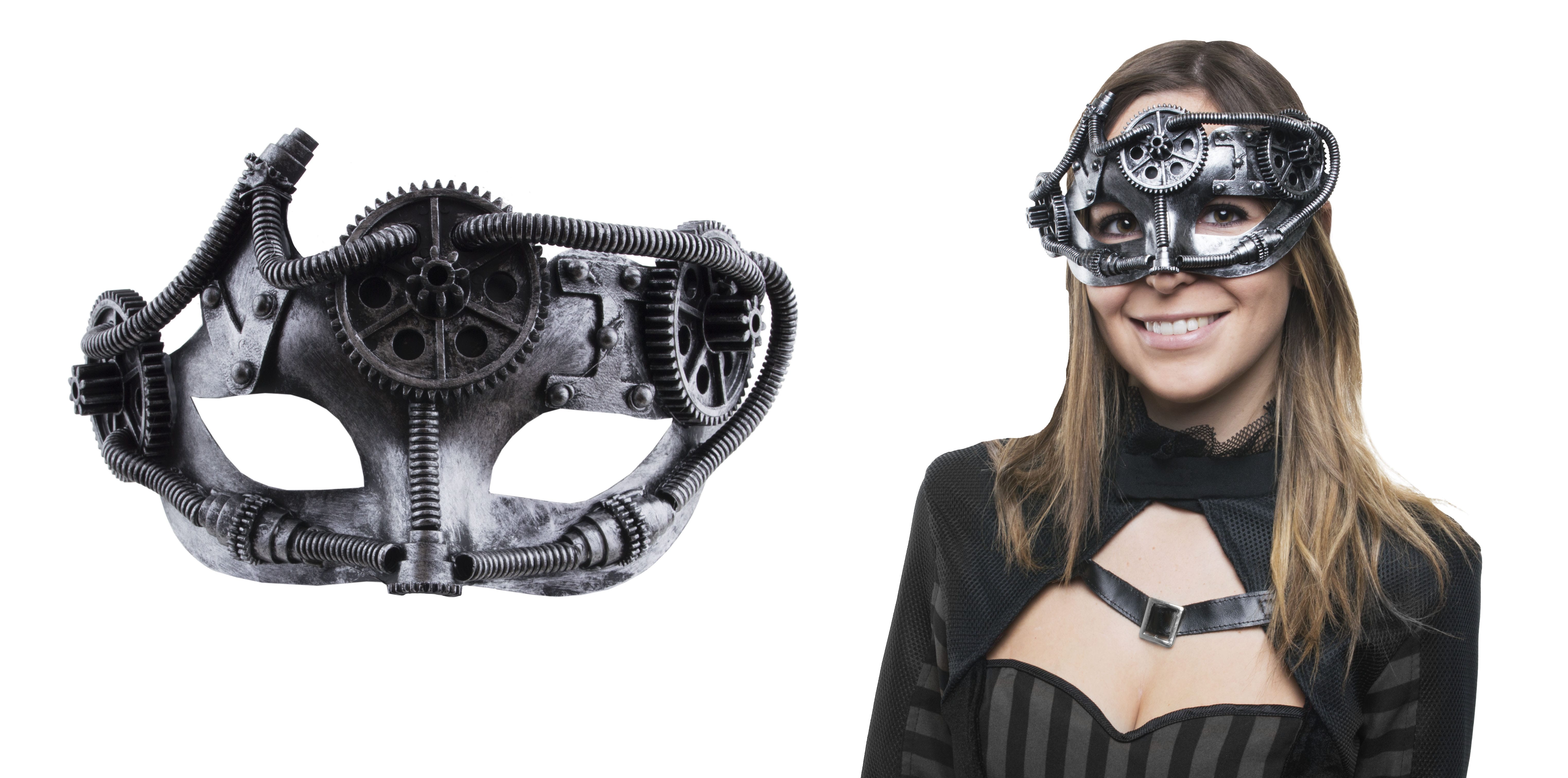 Steampunk Masker Met Tandwielen