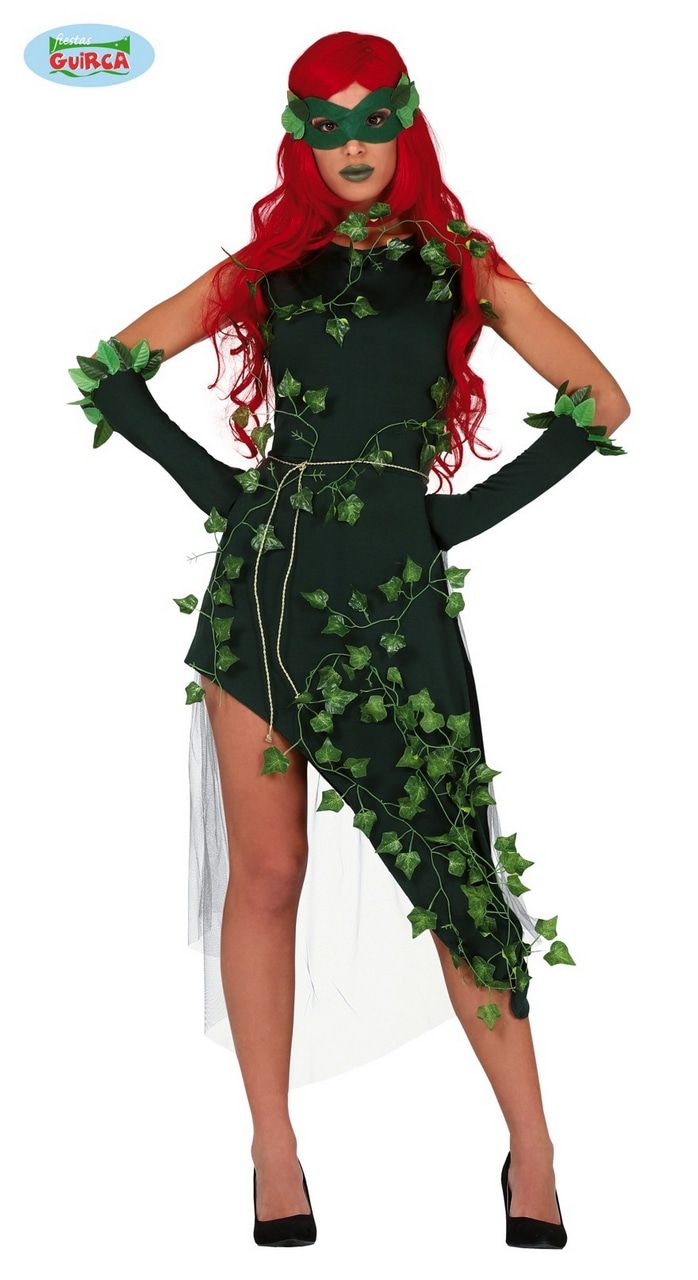 Superschurk Poison Ivy Uit Batman Vrouw Kostuum