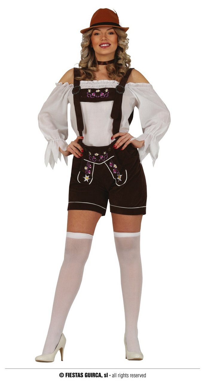 Korte Sexy Lederhosen Brenda Vrouw