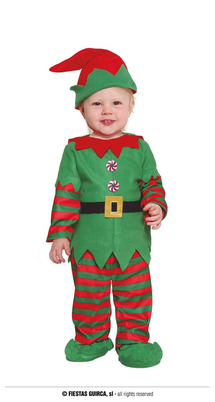 Kleinste Mini Hulp Santa Elf Kind Kostuum