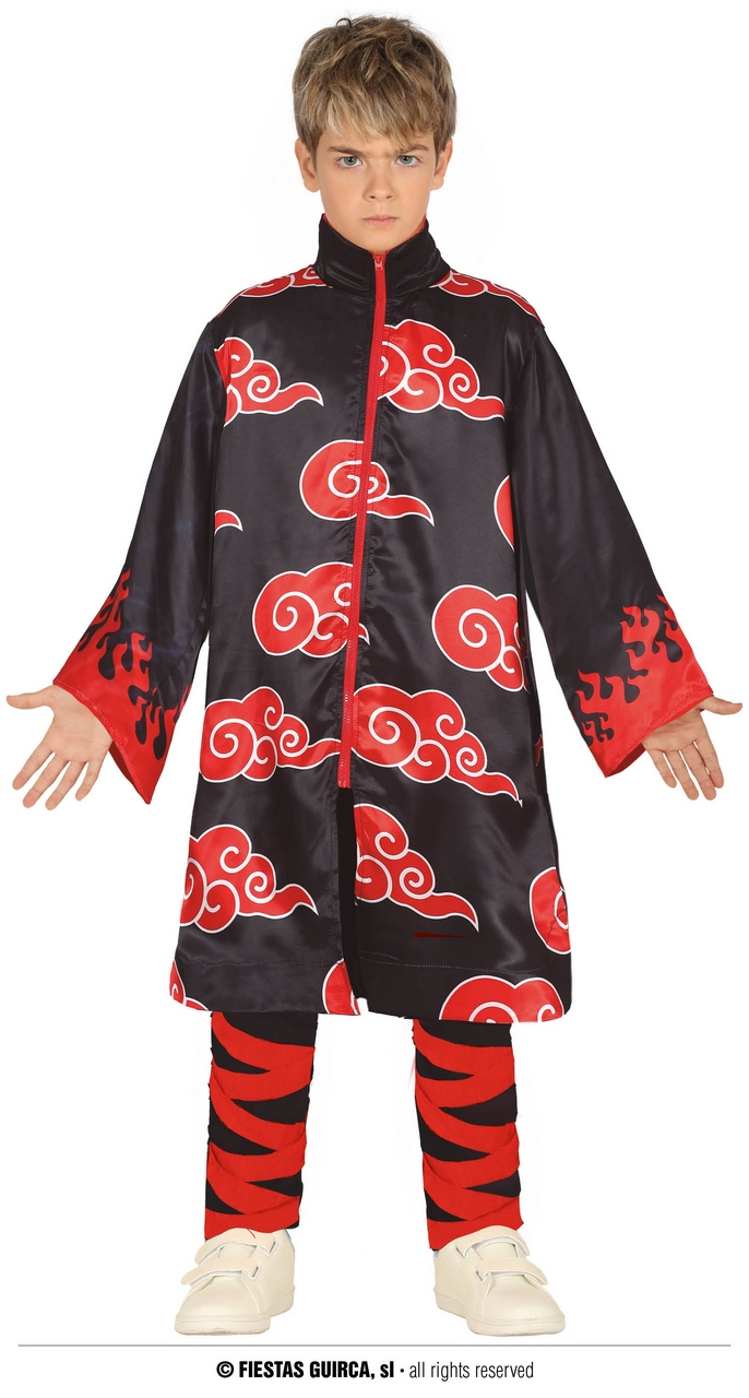 Akatsuki Ninja Jongen Kostuum