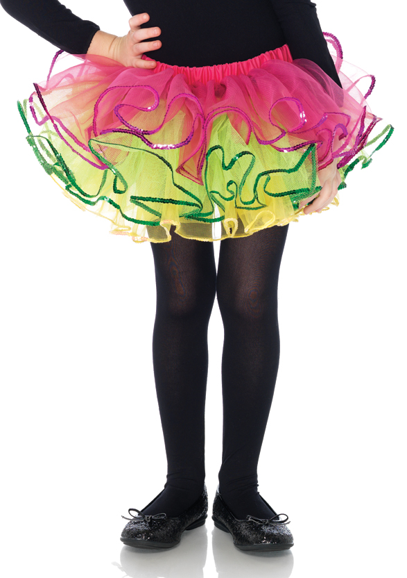 Meisjes Regenboog Tutu Met Pailletten Langs Rand