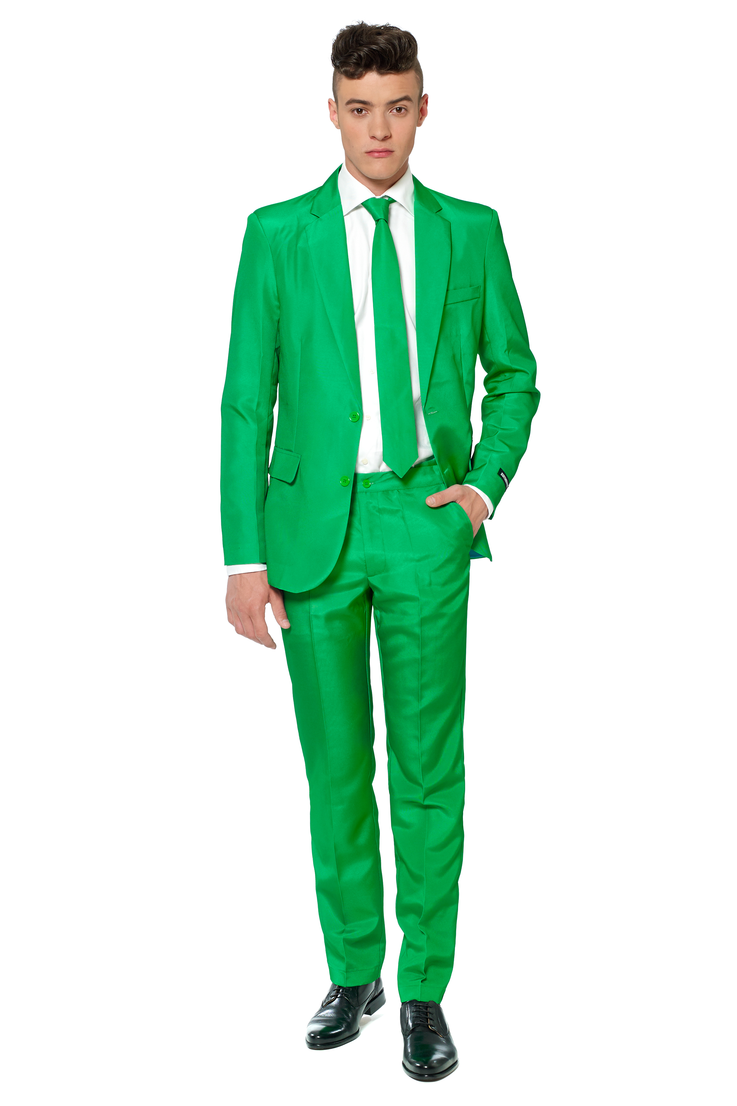 Gras Solid Green Suitmeister Man Kostuum