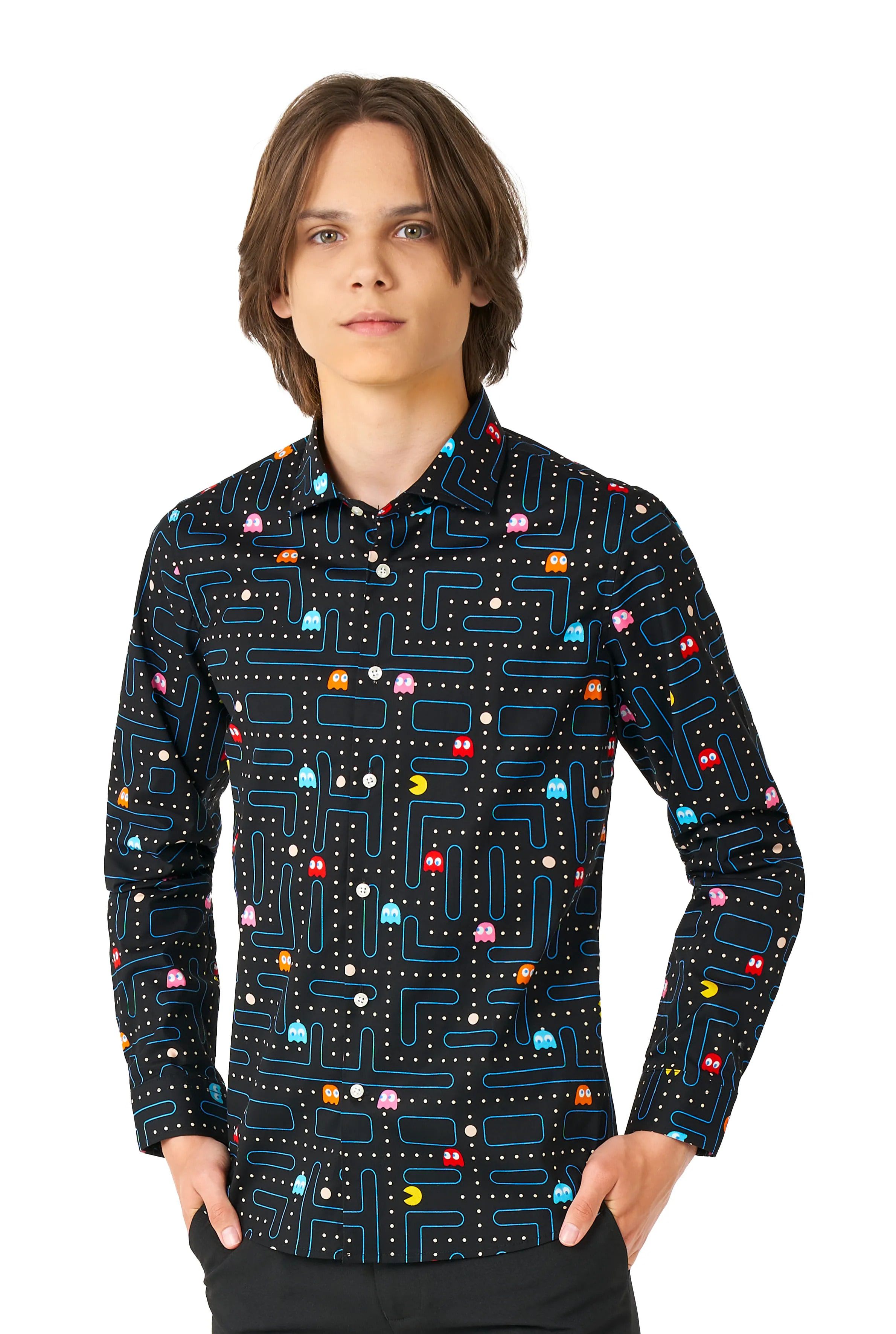 Teen Boys Pac Man Doolhof Blouse Jongen