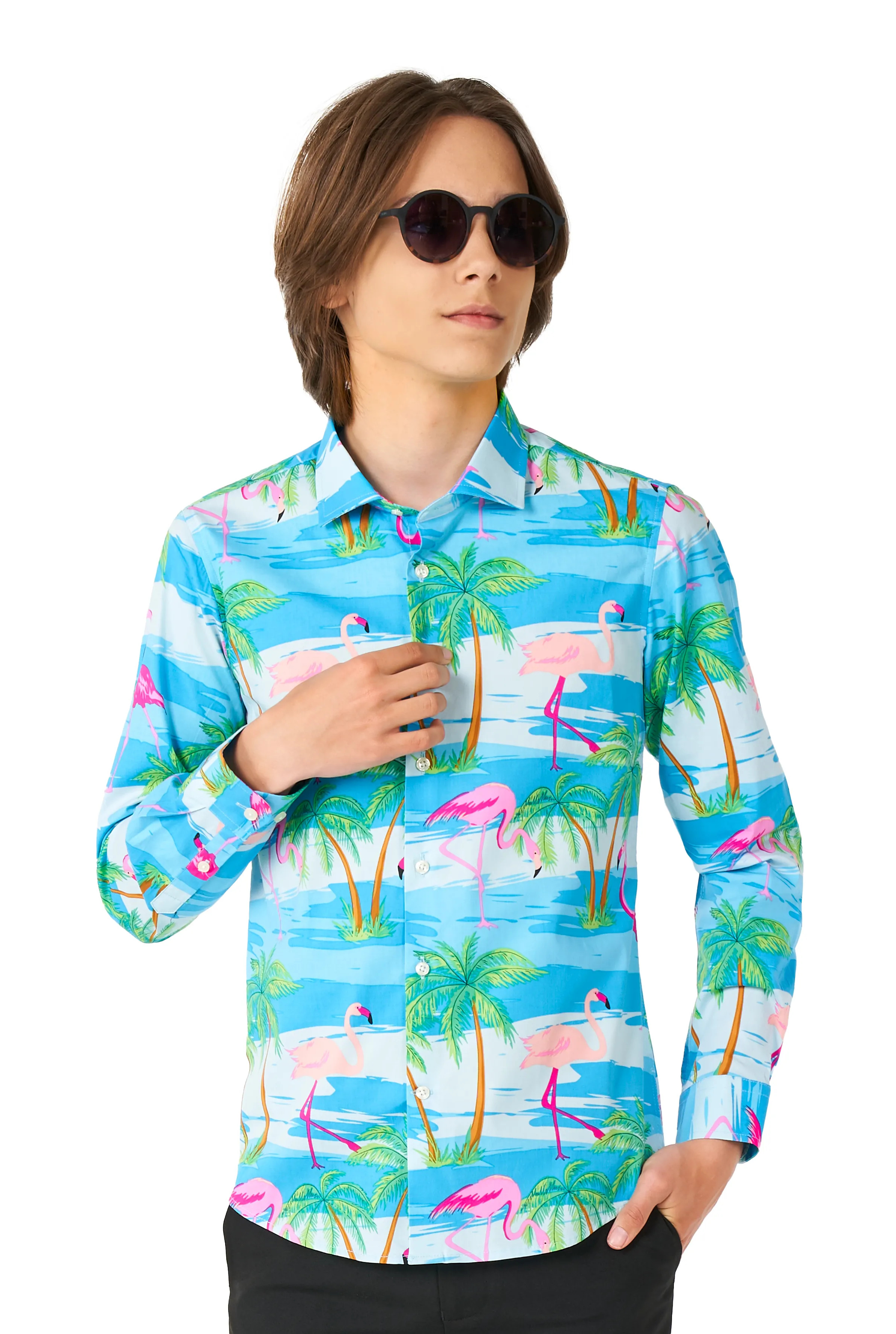 Teen Boys Tropical Heat Blouse Jongen