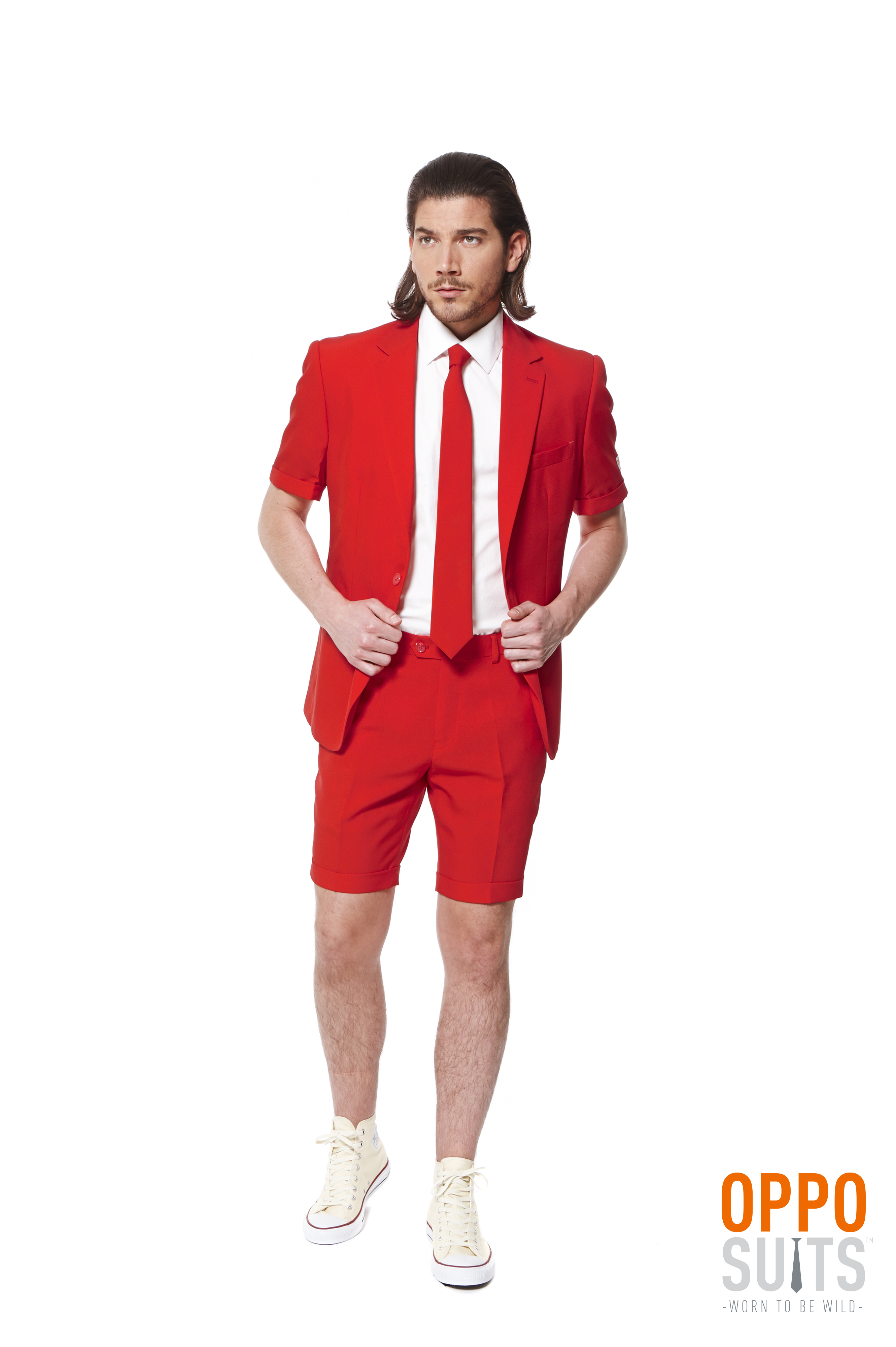 Summer Festival Intense Red Devil Opposuit Man Kostuum