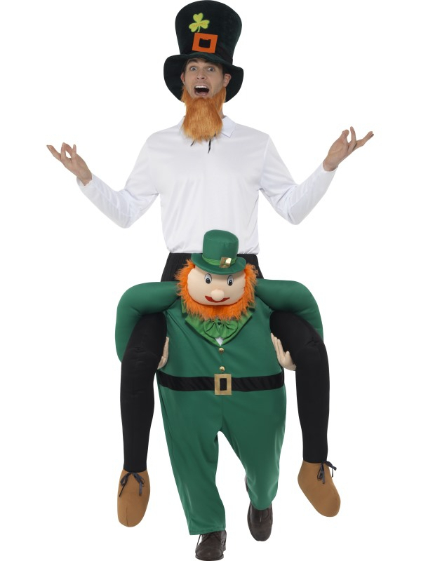 Paddy Op Een Leprechaun Man Kostuum