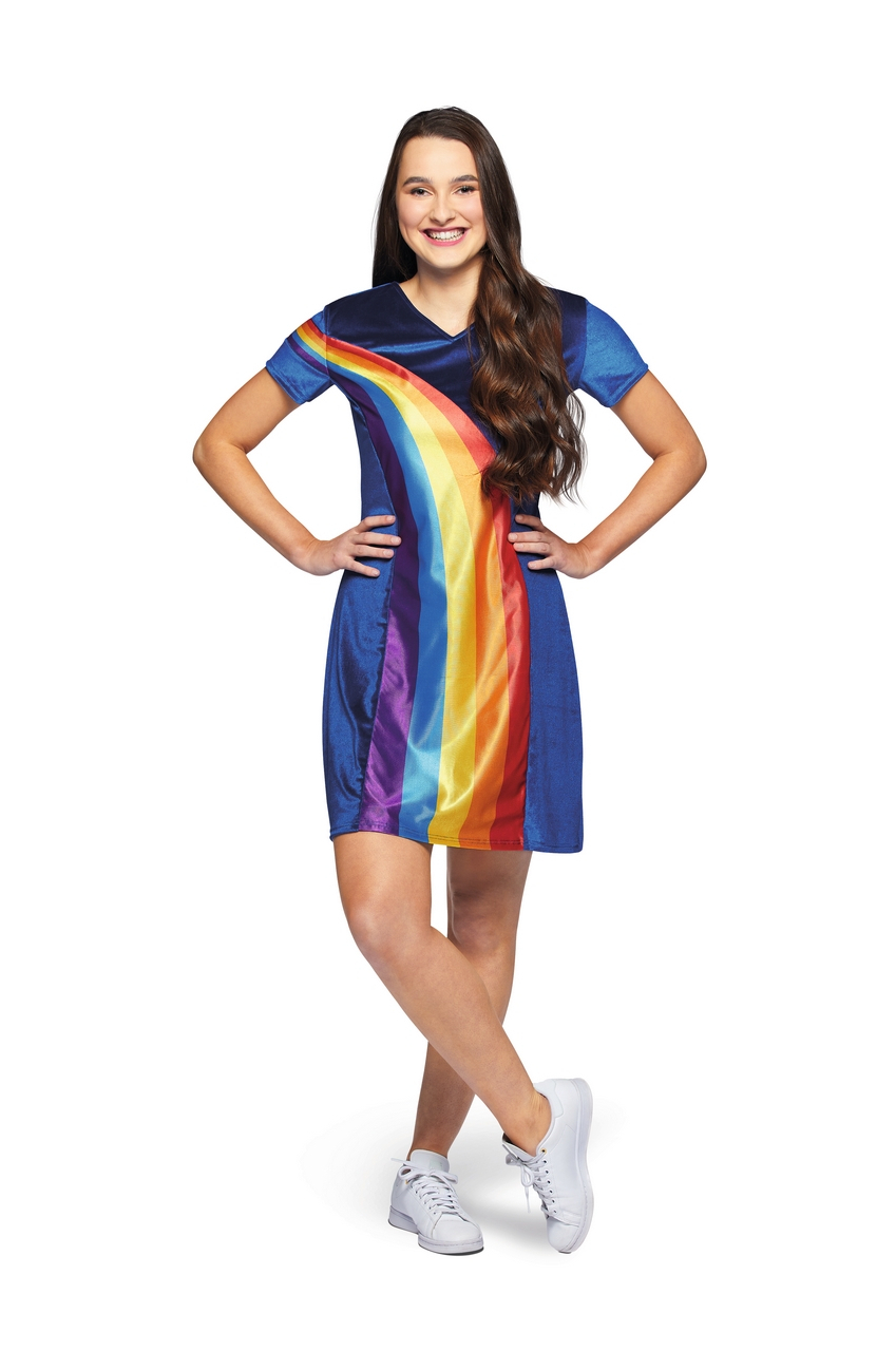 K3 Regenboog Jurk Blauw Vrouw