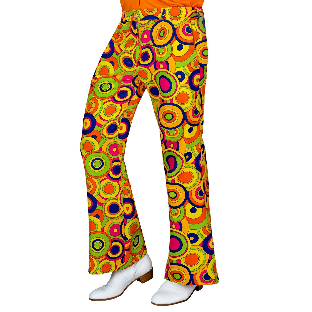 Love The 70s Longplay Circles Wijde Pijpen Broek Man