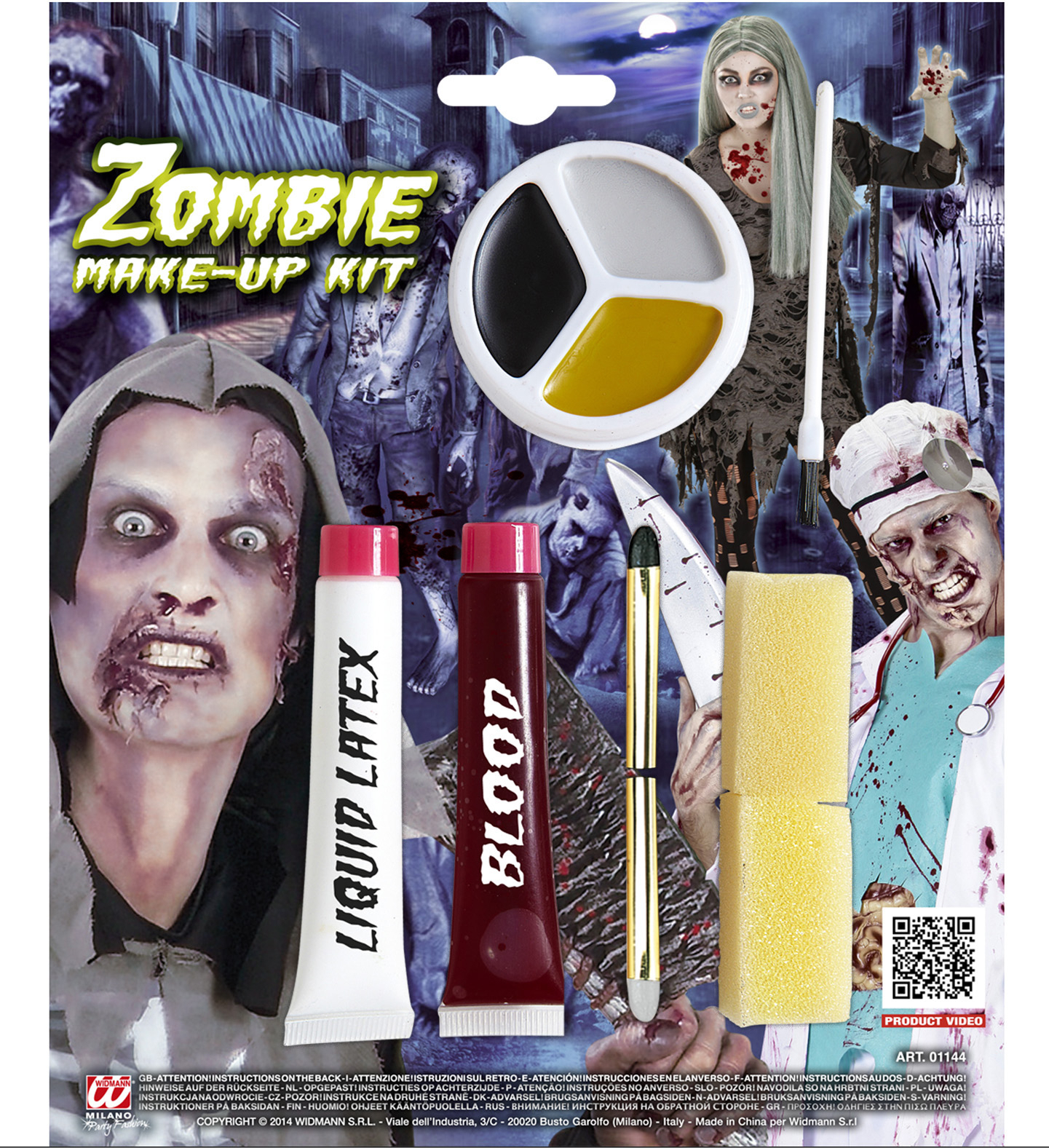 Doe Het Zelf Zombie Make-Up Kit