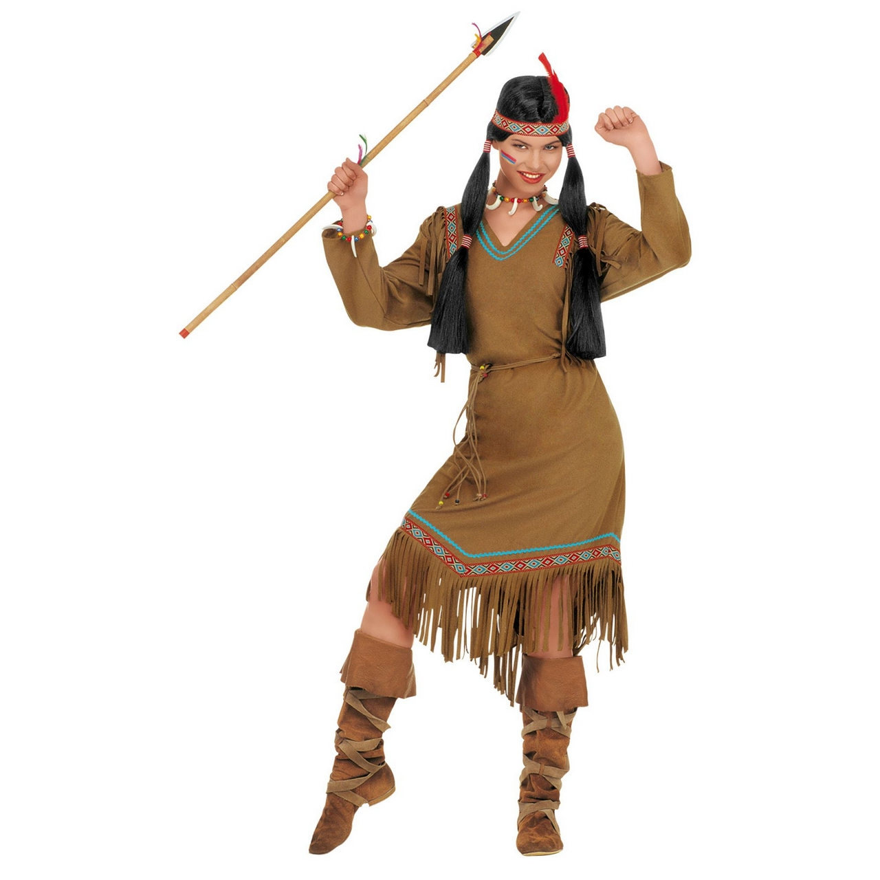 Indiaanse Cheyenne Cheyenne Kostuum Vrouw