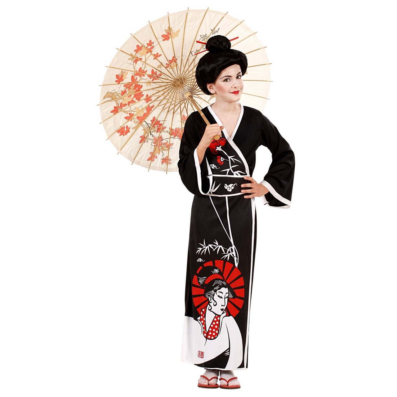 Traditionele Geisha Kostuum Meisje