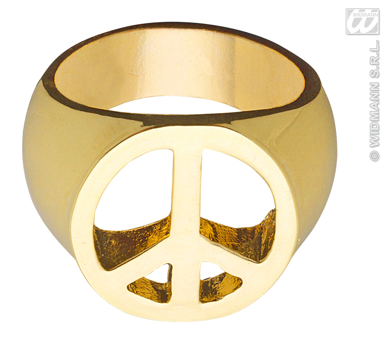 Peace And Love Ring Goud