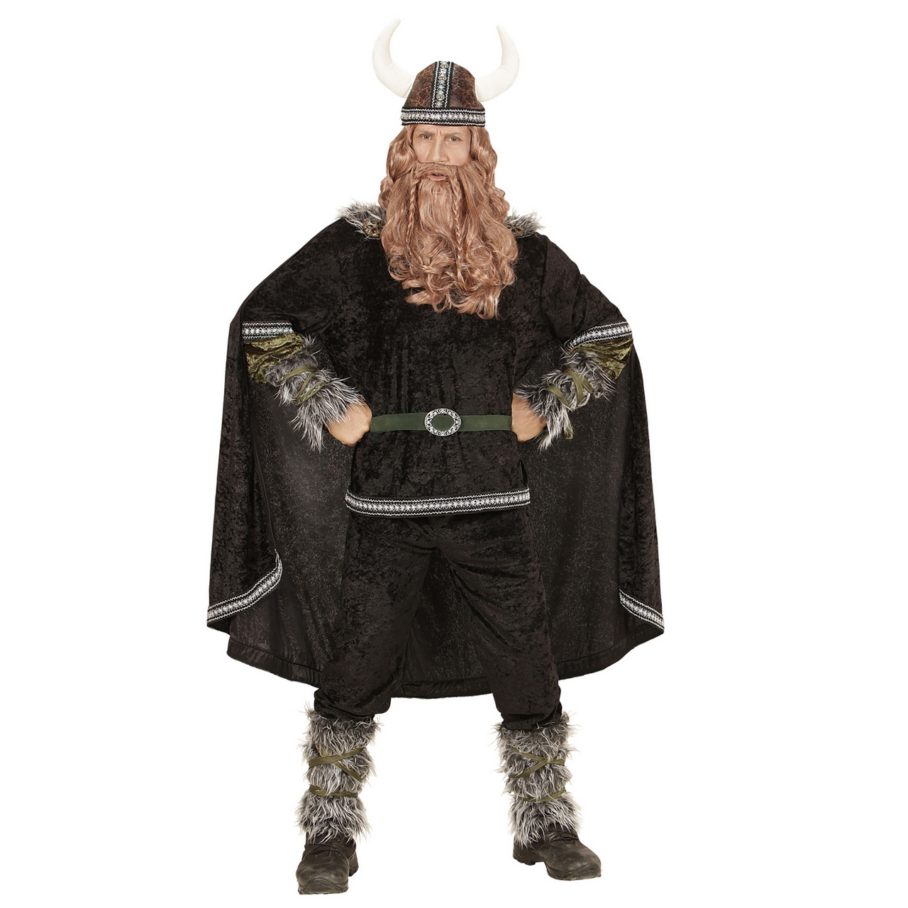 Zwart Ivar De Viking Man Kostuum