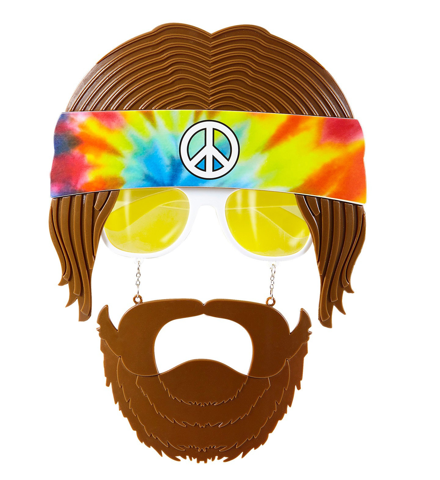 Jaren 60 Bril, Hippie Met Baard