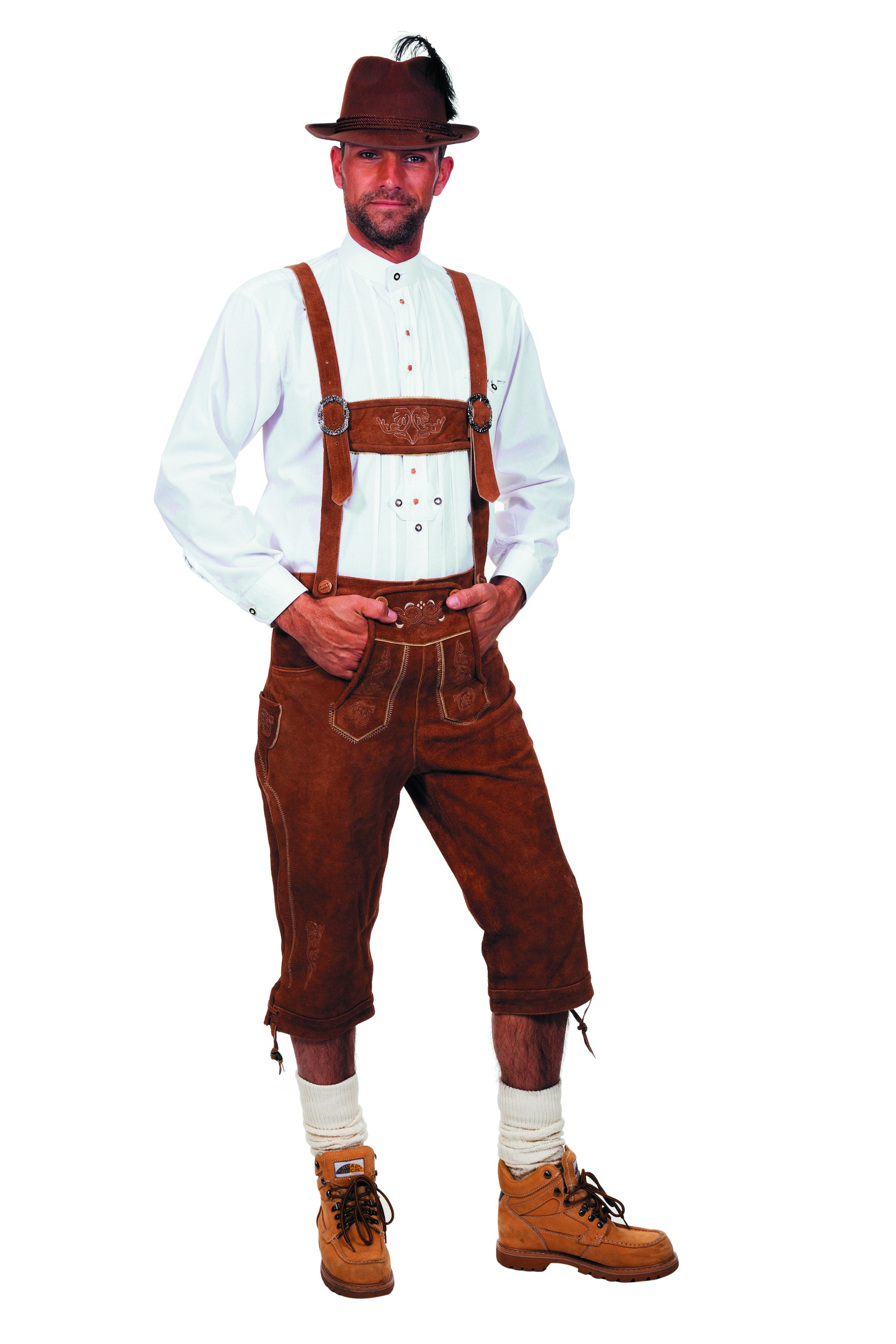 Lange Lederhose Gerd Bruin Man