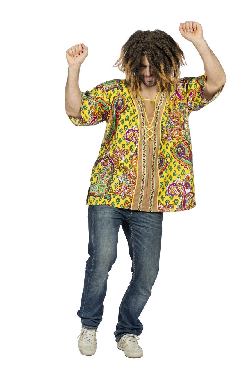 Woodstock Hippie Paisley Blouse Man