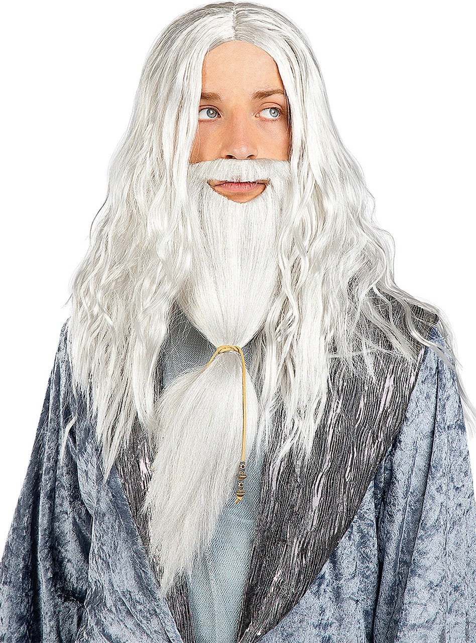 Tovenaar Dumbledore Pruik Met Baard