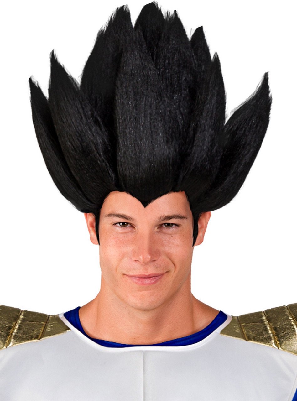 Vegeta Pruik Met Hoge Zwarte Spikes