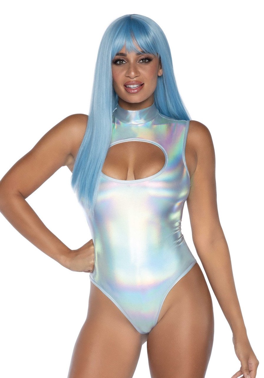 Holografische Sexy Spandex Bodysuit Vrouw Kostuum