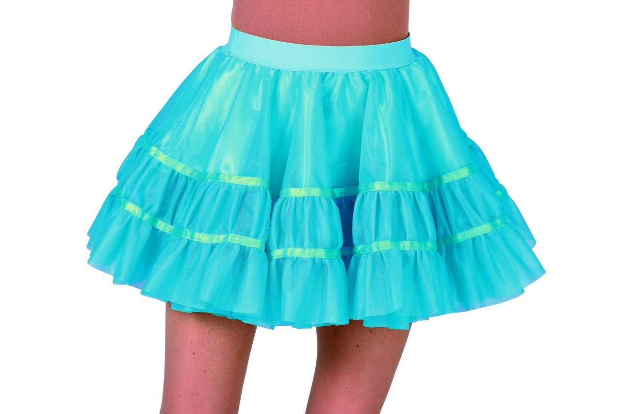 Rockabilly Petticoat Turquoise Vrouw