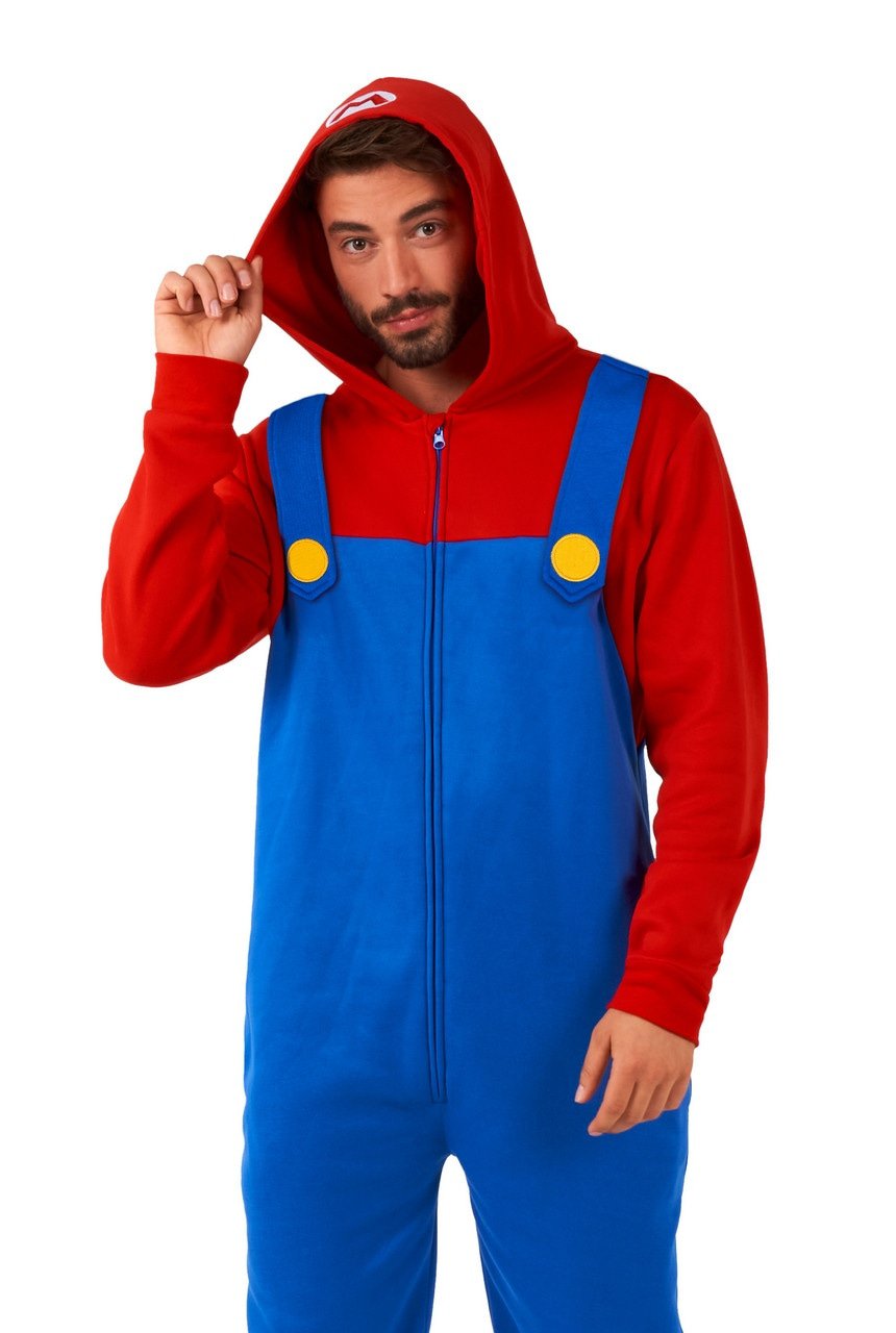 Next Level Super Mario Onesie Kostuum