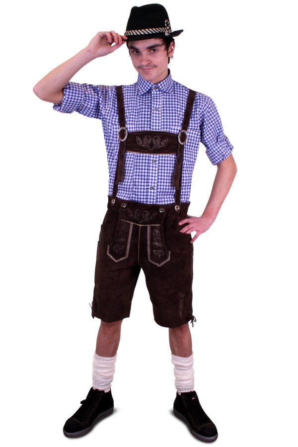 Lederhosen Kniebroek Schnapps Man