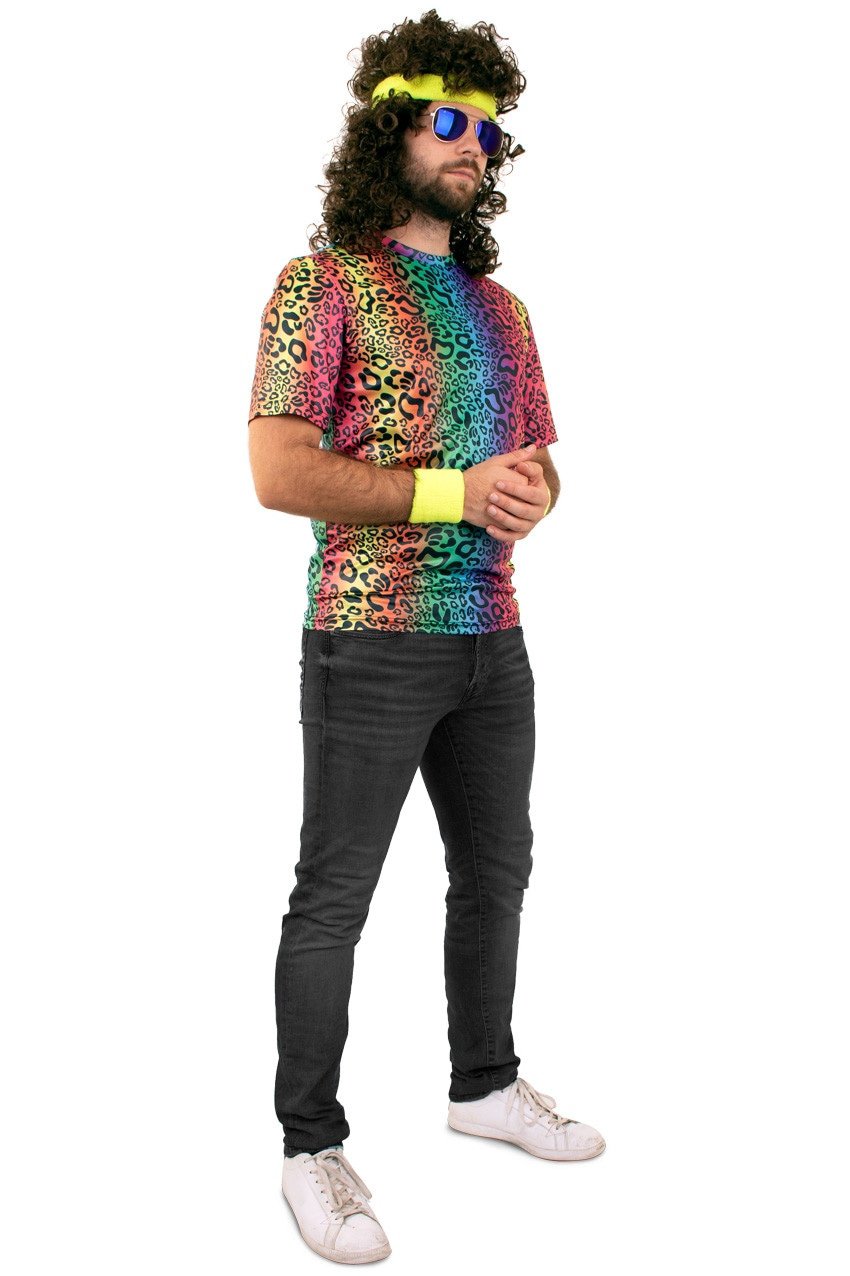 Felle Regenboog Panter Shirt