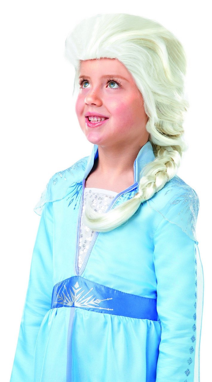 Frozen Elsa Blond Ingevlochten Vlecht Pruik