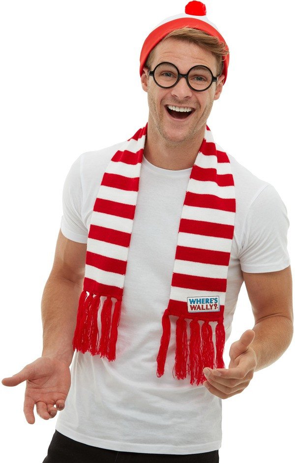 Waar Is Wally Voetbal Supporter Set Driedelig