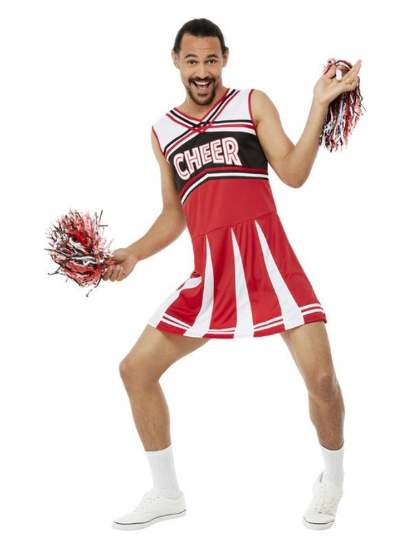 Travestiet Cheerleader Kostuum Man