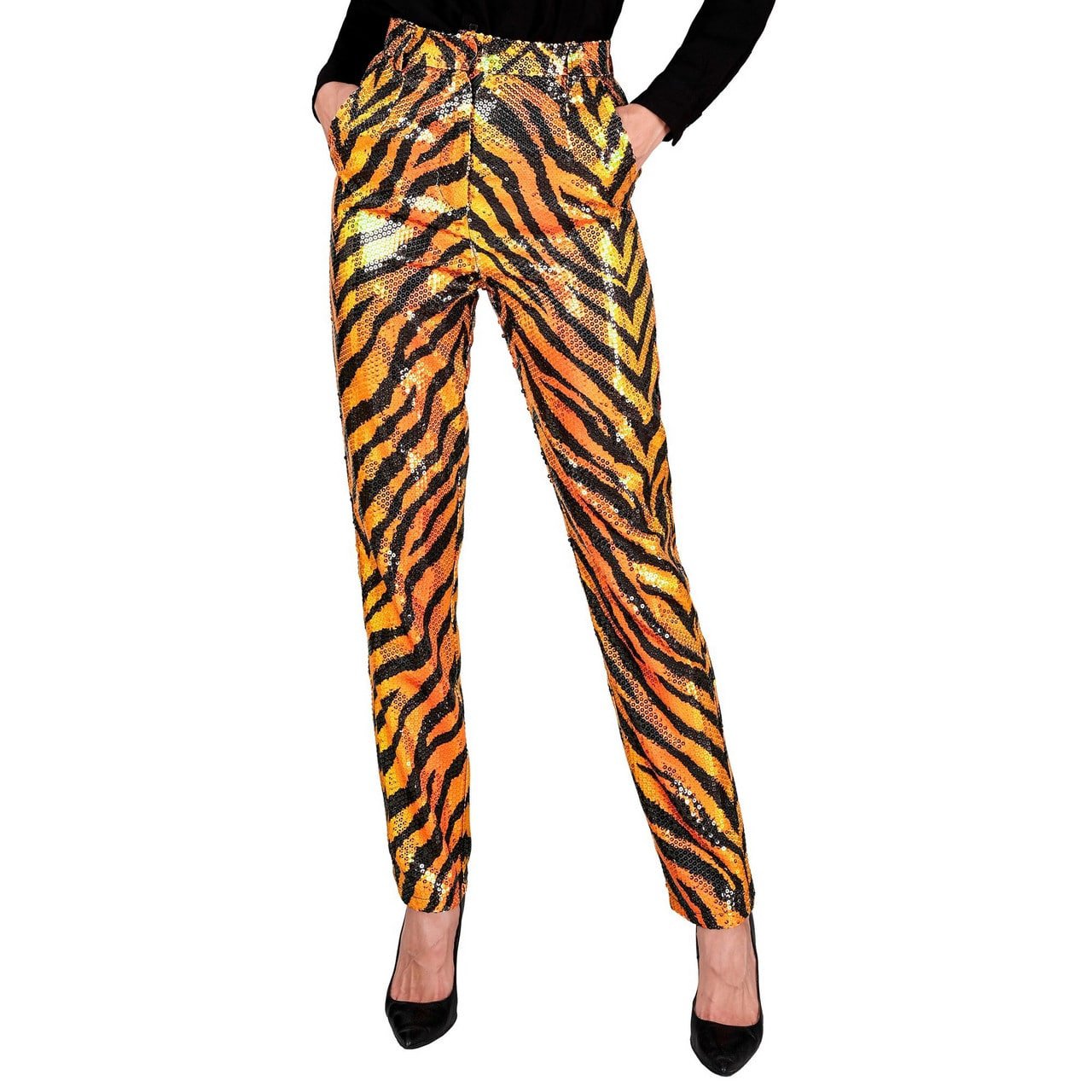 Pailletten Broek Jungle Fever Tiger Wild Vrouw