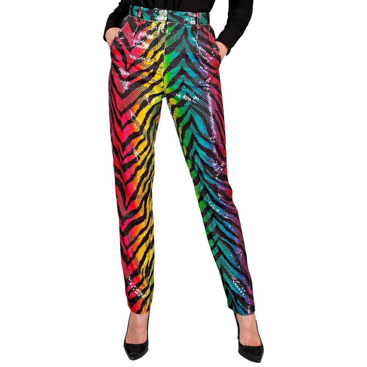 Pailletten Rainbow Tiger Broek Vrouw