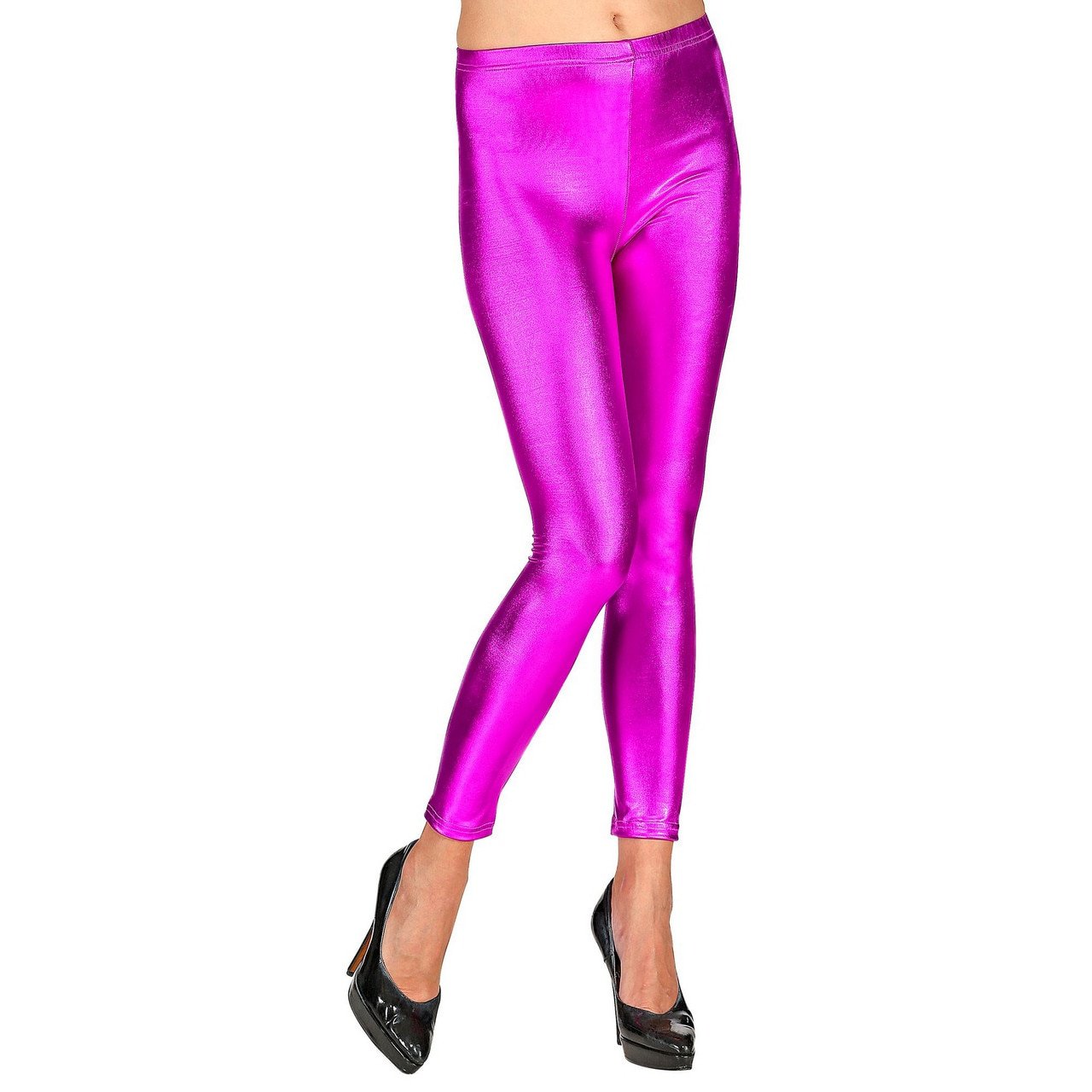 Metallic Paarse Legging Peggy