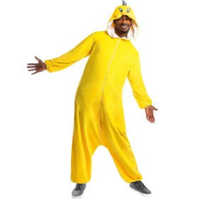 Grappige Gele Tweety Onesie Looney Tunes Kostuum