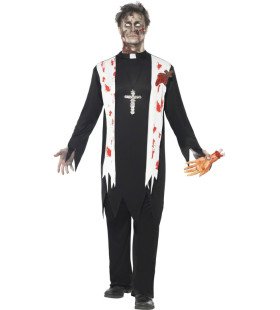 Zombie Priester Man Kostuum